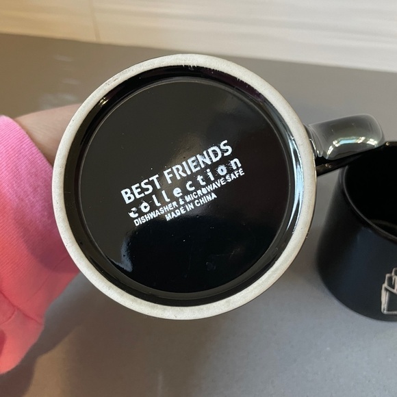 Big Mug Little Mug Big Dog Small Fry Black Coffee Mug Set of 2 - Picture 2 of 2